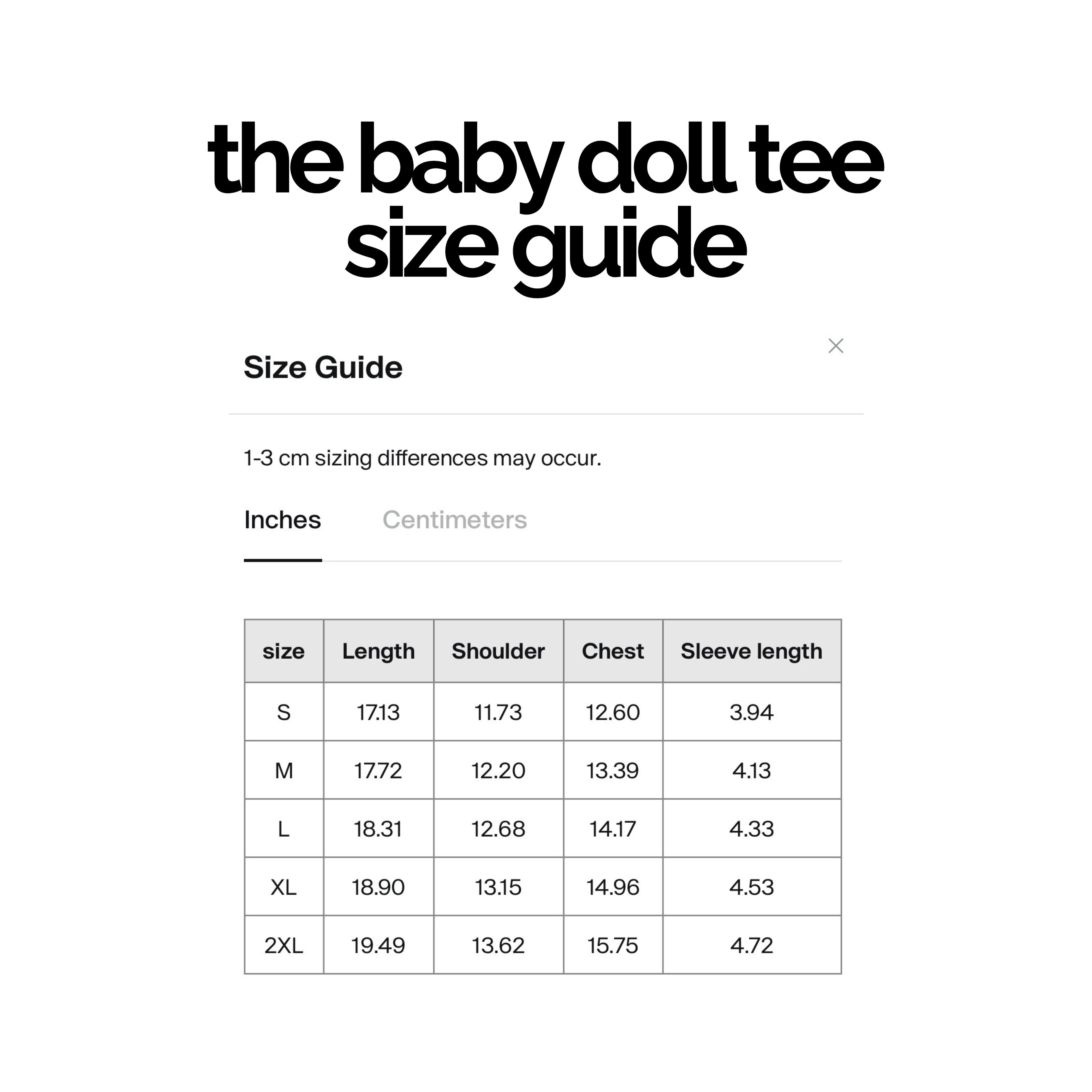 THE BABY DOLL TEE
