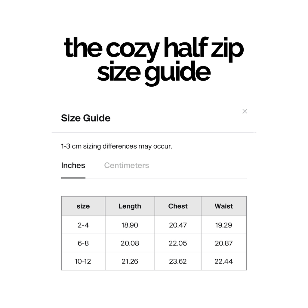THE COZY HALF ZIP